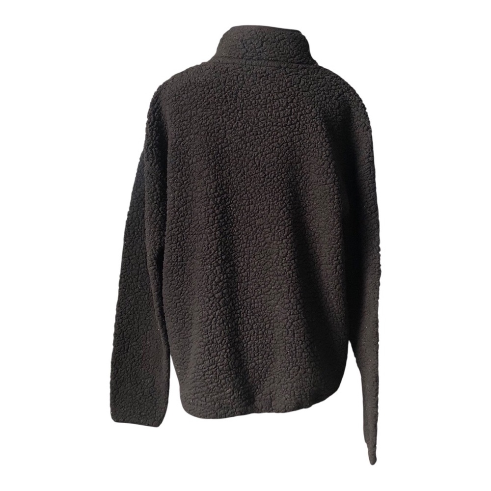 ▪️No Boundaries Juniors Half-Zip Faux Super Soft Black Sherpa Pullover XXL▪️ - Picture 4 of 12